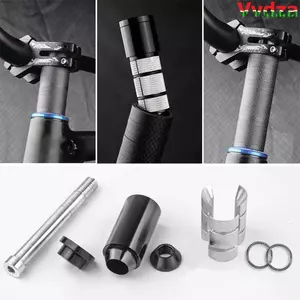 VVDZA Xe Đạp Nĩa Thân Nối Dài MTB Đi Xe Đạp Ẩn Tay Cầm Tăng Áp Nĩa Thân Mở Rộng Riser Xe Đạp Nĩa Điều Chỉnh Tay Cầm Nâng