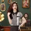 Áo sơ mi voan sọc kiểu Pháp dành cho nữ Mùa hè Phong cách mới Thời trang Giảm tuổi Áo ngắn tay độc đáo T526 #