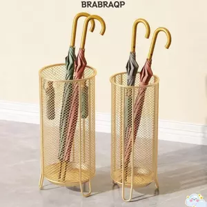 Thùng ô BRARAA, Giá đỡ ô thiết kế thoát nước loại đứng, Giá đỡ ô đựng đồ bền hình trụ bằng kim loại thực tế Lối vào nhà