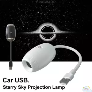Đèn LED bầu trời đầy sao BRBRAA, Máy chiếu Galaxy chạy bằng USB lấy nét có thể điều chỉnh, Đèn khí quyển Chiếu phạm vi lớn 5V1A Đèn chiếu sao Thổ Trang trí phòng ngủ