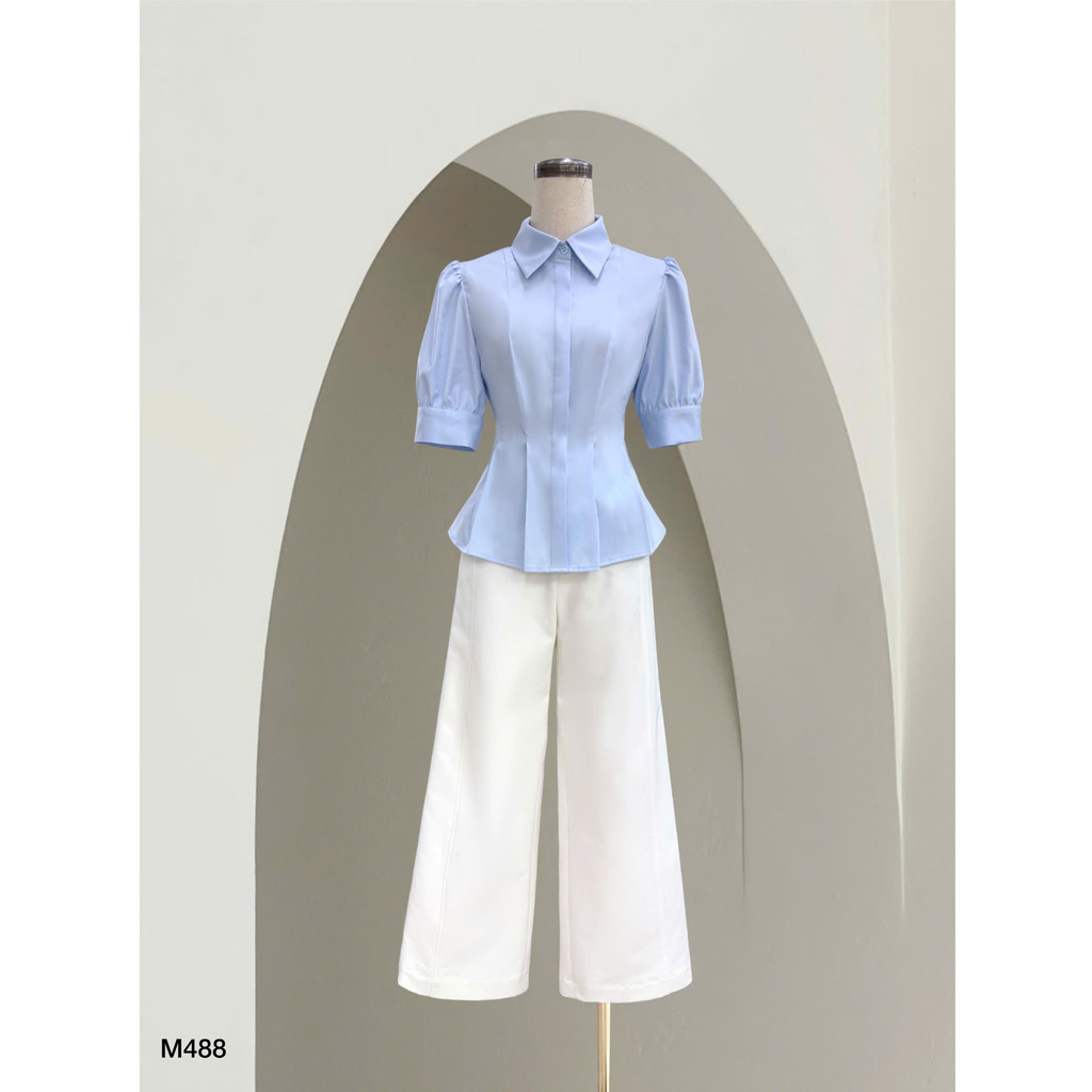 Đồng giá áo sơ mi nữ ELLA DORA form thanh lịch dễ phối đồ công sở 4 màu ĐỎ/TRẮNG/BE/XANH [M199K]