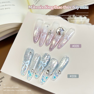 Miss Gooey Sơn móng tay gel mắt mèo nhiều màu sắc sản phẩm mới năm 2026 Mắt mèo pha lê lấp lánh và sáng bóng.