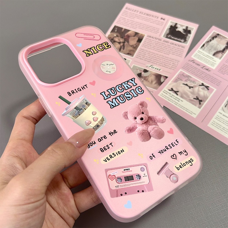 Ốp điện thoại cho iPhone 17/16 Pro Max/15/14/13/12/11 15/14/13/12/11; Họa tiết hoa tulip vẽ nguệch ngoạc