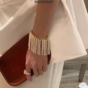Vòng đeo tay hợp kim BRBRAA, Vòng tay tua rua có thể điều chỉnh bằng hợp kim, Vòng tay tua rua quà tặng sáng tạo Chi tiết Thiết kế tinh tế Thiết kế mở Dây chuyền cánh tay trên mở Sự kiện thời trang