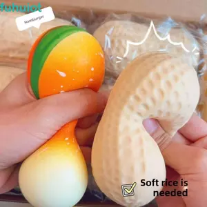 FUHUIOT Peanut Pinch Bóp Đồ Chơi, Mô Phỏng Thú Vị Phục Hồi Chậm Bóp Đồ Chơi, Hoạt Hình Bóp Túi Sang Trọng Bóng Hoạt Hình Sáng Tạo Mô Phỏng Ngô Pinching Đồ Chơi Trẻ Em Quà Tặng