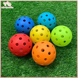 THÊM 6 Viên Cọc 74MM Bền 40 Lỗ Ngoài Trời Nhiều Màu Sắc Bóng Cọc Huấn Luyện Và Giải Trí Mái Chèo Bóng Để Thực Hành Thể Thao BSS