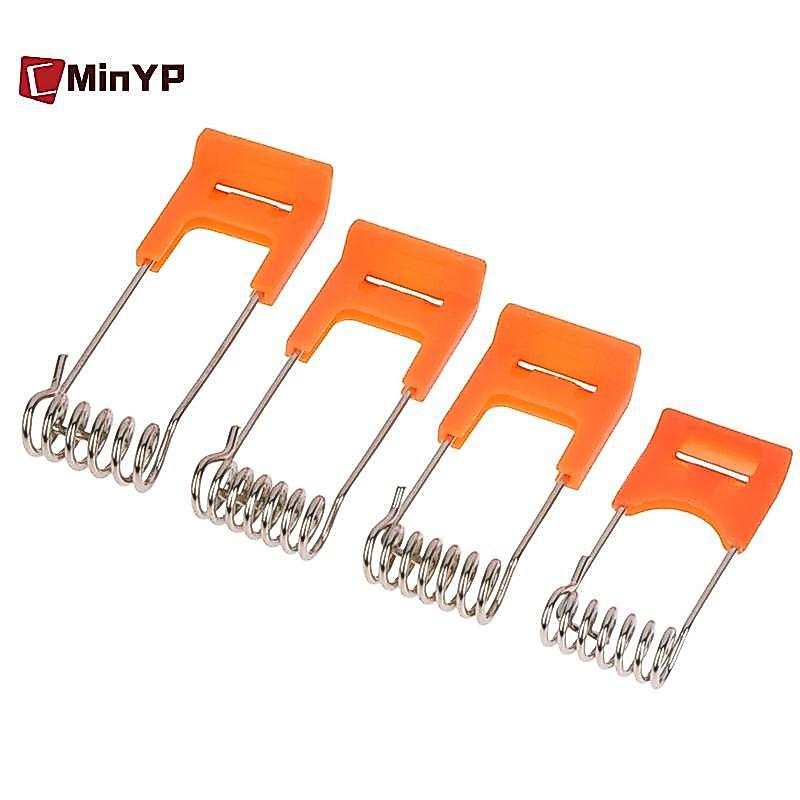 CMinYP 10 Chiếc Lò Xo Thép Kẹp Kim Loại Cho Đèn Led Downlight Bảng Đèn Trần Lò Xo Vòng Tròn Với Tay Cao Su Chiếu Sáng Vinh Quang