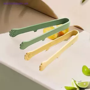 Sáng Tạo Nhật Bản Cat Paw Shape Silicone Mini Sna Food Tongs Tay Cầm Chống Trơn Trượt Bánh Mì BBQ Ice Cube Clip Phụ Kiện Nhà Bếp MỚI
