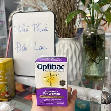 Men Vi Sinh Phụ Khoa Optibac Tím - For Women 30 Viên - Men Vi Sinh Bổ Sung Lợi Khuẩn