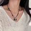 Thắt Nơ Tình Yêu Dây Sáp Vòng Cổ Nữ Ánh Sáng Sang Trọng Cao Cấp Kim Cương Áo Len Dây Bện Có Thể Điều Chỉnh Tất Cả Trận Đấu Vòng Cổ Hợp Thời Trang
