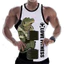 Love 3D In Hình Tank Top Unisex, Áo Vest Không Tay Chữ Động Vật Anime, Bông Tai Kẹp Thoáng Khí Mềm Mại