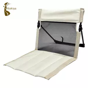 Ghế Cắm Trại Có Tựa Lưng, Ghế Sàn, Đệm Ghế Đi Biển, Ghế Gấp Di Động Cho BBQ, Sân Sau, Câu Cá,