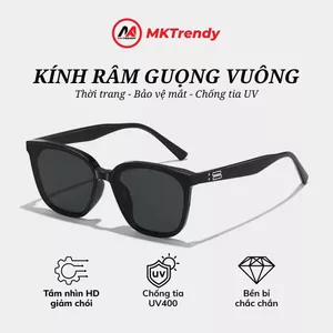 Kính râm gọng vuông chống tia UV chống nắng thời trang nam nữ phong cách Hàn Quốc R8