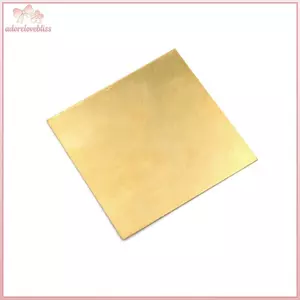 THÊM Đồng thau Kim loại Tấm mỏng Tấm giấy mỏng Thi 0.5mm / 0.8mm / 1mm / 2mm 100X100mm DIY Phần BSS