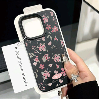 Ốp Lưng Dành Cho Samsung Galaxy S25 S26 FE S24 Ultra S23 S21 S20 FE S22 Ultra Plus Ốp Lưng Điện Thoại Hoa Văn Hoa Hồng Sang Trọng Da PU Mềm Màu Kẹo Mờ Silicon Chống Sốc