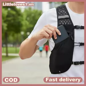 Littleloves1 Áo lót dưỡng ẩm chạy bộ phản quang có hộp đựng nước để an toàn ban đêm và chạy bộ đường dài VN