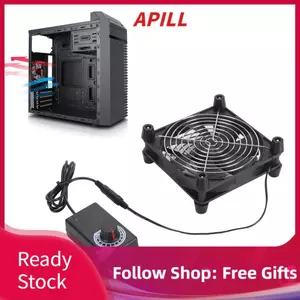 apill Yoidesu 140mm Quạt 12V 0.45A 700-2800RPM Có thể điều chỉnh tốc độ Làm mát chơi game PC yên tĩnh Tương thích với bảng điều khiển máy tính để bàn