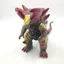 Mô hình đồ chơi quái vật cao su mềm lớn Godzilla Big Skeleton Godzilla Lightning Killer Doll Bellia Red Chiều cao 17cm