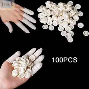 JVSUB 100 CÁI Găng tay cao su bảo vệ đầu ngón tay dùng một lần