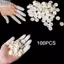 JVSUB 100 CÁI Găng tay cao su bảo vệ đầu ngón tay dùng một lần