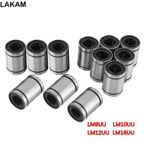 Vòng bi tuyến tính LAKAM Mạ niken cho máy in CNC Phần LM3UU LM4UU LM5U LM6UU