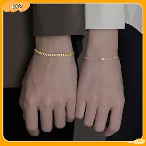 VFZ 2 Chiếc Đơn Giản Thời Trang Tinh Tế Vòng Tay Cho Cặp Đôi Unisex Cao Cấp Cảm Giác Trái Tim Vòng Tay Phụ Kiện Trang Sức Valentines Quà Tặng Louislifecool