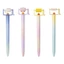 MOON 16cm Dài Mới Lạ BBQ Gel Bút Xoắn Hành Động Nhựa Bút Gel Với 0 5mm Đầu Kim Loại Để Nhật Ký Hàng Ngày Ghi Chú Lấy Wr