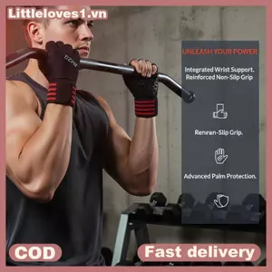 Littleloves1 Găng tay tập thể dục 1 đôi thoải mái có hỗ trợ cổ tay Lý tưởng để nâng tạ và xây dựng cơ thể VN