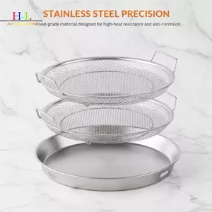 Bộ sàng chiên HL Bộ lọc kiểm soát dầu có khay có thể tháo rời để chuẩn bị thực phẩm giòn LMWU