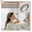 < YEI > Dây buộc tóc nữ bằng vải xếp ly thanh lịch 1 chiếc Răng chống trượt cho đám cưới và tiệc mới