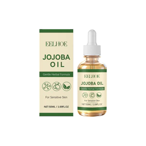 Dầu Jojoba EELHOE 50ml - Công thức thảo dược nhẹ nhàng, Dầu Jojoba nguyên chất dành cho da nhạy cảm, Dầu dưỡng ẩm đa năng cho mặt, tóc và cơ thể