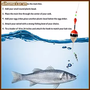 AIHOM Advanced 50 Cái Bobber Stops and Beads Set cho dây câu lý tưởng cho vị trí Bobber chính xác,