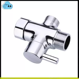 3-Way G1 / 2 Vòi Hoa Sen Diverter Van Tách Nước Tắm Tee Adapter Có Thể Điều Chỉnh Vòi Switcher Phòng Tắm Thay Thế Một Phần