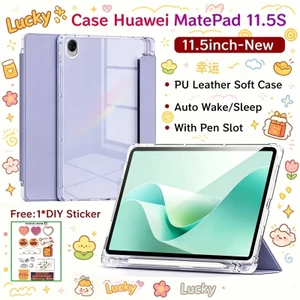 Ốp điện thoại Huawei MatePad 11.5S 2026 Mới có khe cắm bút Vỏ bảo vệ từ tính Huawei MatePad 11.5 inch có mặt sau trong suốt MatePad 11.5 PaperMatte Case