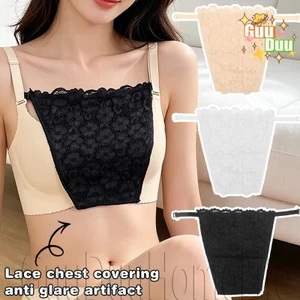 1-3 Cái Nắp Cổ Ren Nữ - Dành Cho Quần Áo Cổ Chữ V Cổ Thấp - Hiện Vật Chống Trầy Xước Ngực - Miếng Lót Bọc Áo Ngực - Áo Cổ Che Ống / Miễn Phí Ship