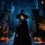 Mũ Phù Thủy Nữ Bướm Xếp Ly Viền Halloween Mũ Dự Tiệc Cho Lễ Hội Cosplay