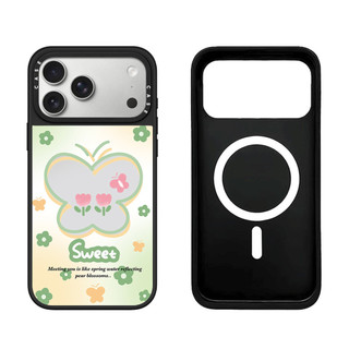 Ốp Điện Thoại Cứng Gương Hoa Bướm Từ Tính Cho iPhone 17 Pro Max 17 Air 16 Plus 15 14 13 12 11 Vỏ Chống Sốc