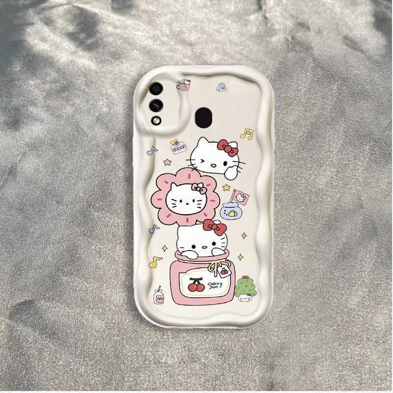 Thích hợp cho Samsung A20 A30 Phụ kiện 3D TPU mềm Vỏ điện thoại chống sốc cho mèo Kitty
