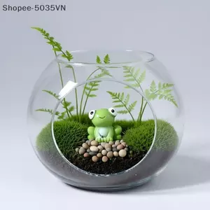 {AKIN} 10 / 20 Tượng Ếch Nhựa Mini Tượng Ếch Trang Trí Sân Vườn Đồ Trang Trí Vườn Cổ Tích Đồ Trang Trí Trong Nhà / Ngoài Trời Microlandscapes Trang Trí Nhà {a}