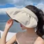Mũ chống nắng mùa hè cho nữ Tấm che nắng chống tia cực tím Mũ vỏ Vinyl rỗng