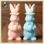B & N 3D N Thắt N Thỏ Nến Phục Sinh Khuôn Silicon Handmade Hương Thơm Thạch Cao Khuôn Nhựa Hoạt Hình Hình Thỏ Làm Nến Đồ Dùng.