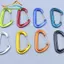 6061 Hợp kim nhôm hình chữ D Carabiner 8mm Móc leo núi để tập thể dục Thiết bị ngoài trời