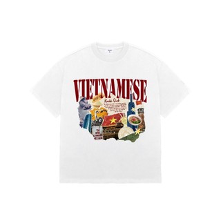 Áo thun Unisex Form Rộng Boxy VIETNAMESE yêu nước cotton 250gsm dày dặn