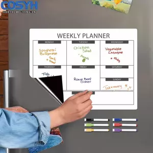 <cosyh>Erasable Magnetic Calendar Clear Visual Plan Convenient Storage Easy Transport
