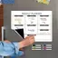 <cosyh>Erasable Magnetic Calendar Clear Visual Plan Convenient Storage Easy Transport