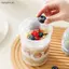 600ML Salad Yến Mạch Cốc Ăn Sáng Cốc Đôi Ngũ Cốc Hạt Sữa Chua Bộ Hộp Đựng Có Giá Đỡ Thay Đồ Phuộc Chuẩn Bị Bữa Ăn [VN]