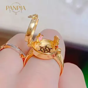 PNPIA- 2022 Xu Hướng BFF Nhẫn Dành Cho Thiếu Niên Anime Dễ Thương Mở Nhẫn Cho Người Phụ Nữ Trang Sức Người Bạn Thân Sinh Nhật Quà Tặng