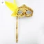 Mặt nạ nửa mặt Mardi Gras với mặt nạ hóa trang cầm tay bằng nhựa đính kim sa cho trang phục dự tiệc