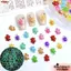 NORDICLIFE 100 Chiếc Rùa Dạ Quang, Dopamine Màu Dạ Quang Ban Đêm Động Vật Nhựa Mini, Phim Hoạt Hình DIY Mini Rùa Móng Tay Quyến Rũ Cho DIY Kẹp Tóc Điện Thoại