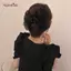 AqToCna 1 Lưới Nơ Kẹp Nữ Đuôi Ngựa Bím Tóc Vuốt Kẹp Cô Gái Thanh Lịch Kẹp Tóc Phụ Kiện Tóc Quà Tặng Mũ Đội Đầu AqToCna